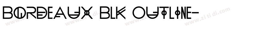 Bordeaux Blk Outline字体转换